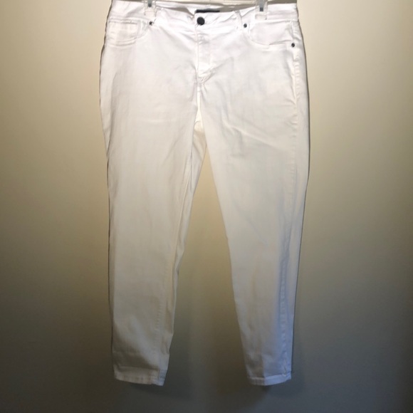 1822 Denim Denim - 1822 Denim Adrianna high rise skinny white size 16 classic denim